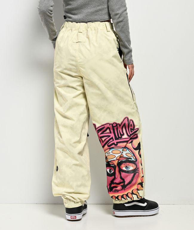 686 x Sublime Yellow Tie Dye 10K Snowboard Pants - thumbnail 2