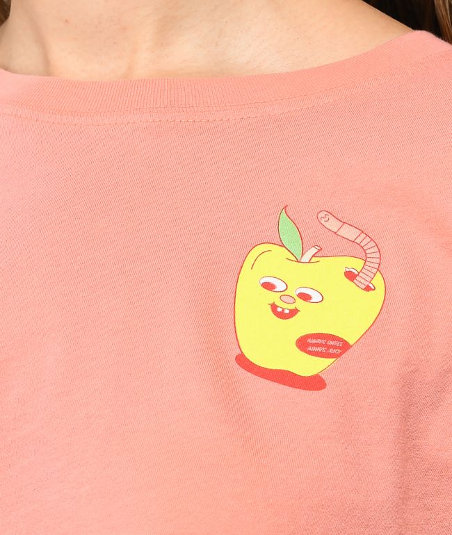A-Lab Ballina Fruit Pink Crop T-Shirt - thumbnail 3
