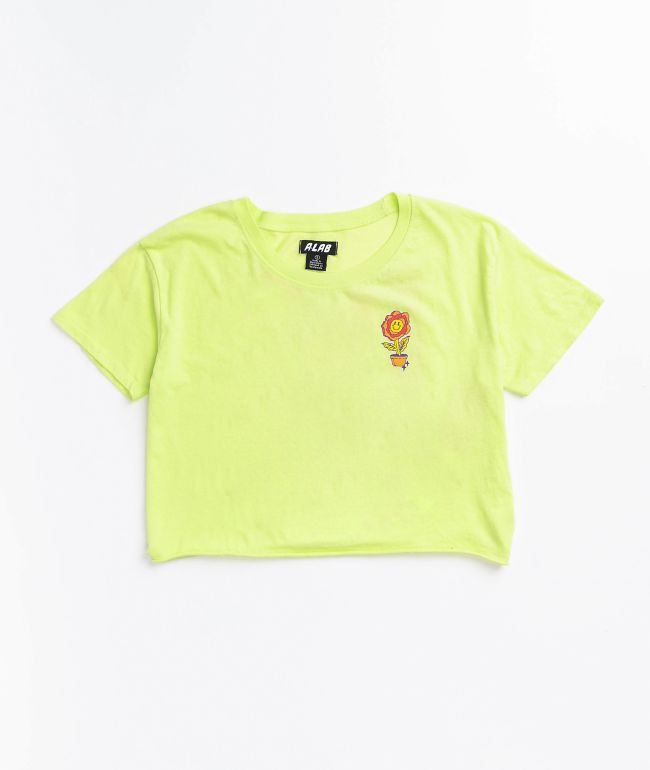 A-Lab Ballina Lime Crop T-Shirt - thumbnail 2