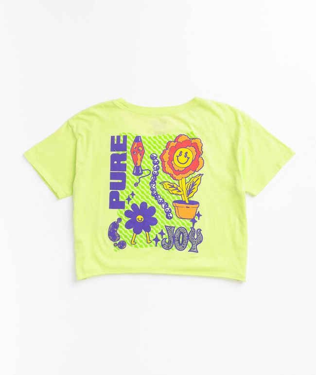 A-Lab Ballina Lime Crop T-Shirt