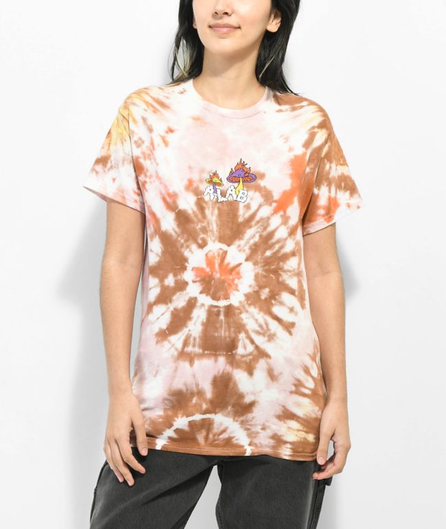 A-Lab Blow Smoke Brown Tie Dye T-Shirt - thumbnail 2