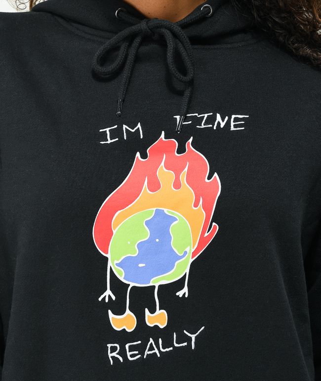 A-Lab Jasmine I'm Fine Black Hoodie - thumbnail 2