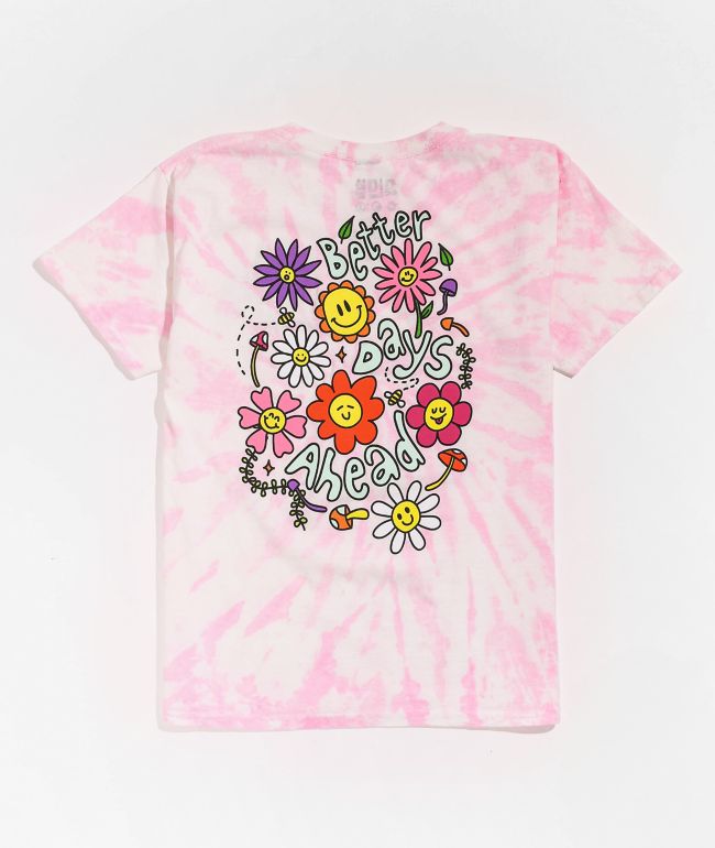 A-Lab Kids' Better Days Pink Tie Dye T-Shirt