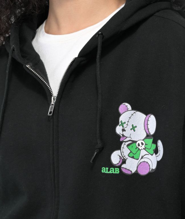 A-Lab Not Ur Toy Black Zip Hoodie - thumbnail 3