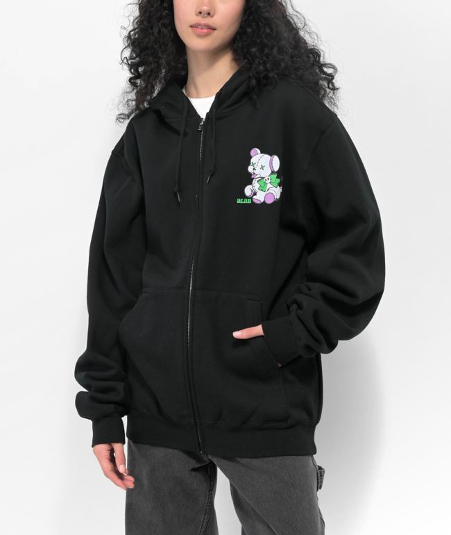 A-Lab Not Ur Toy Black Zip Hoodie - thumbnail 2