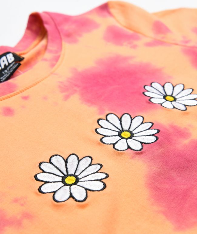 A-Lab Serina Daisy Tie Dye Crop T-Shirt - thumbnail 3