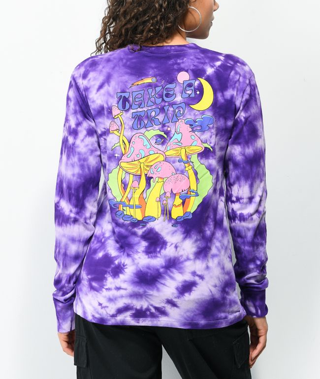A-Lab Take A Trip Purple Tie Dye Long Sleeve T-Shirt