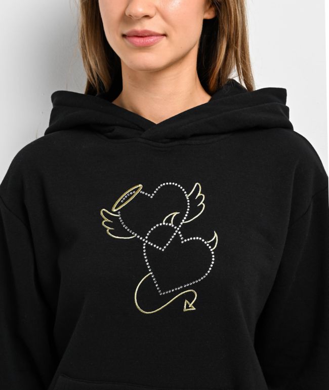 A-Lab Tomo Rhinestone Black hoodie - thumbnail 3
