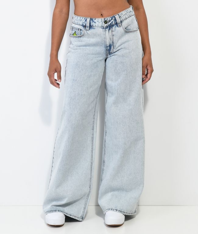 A.LAB Ashlee Extra Baggy Blue Wash Denim Jeans