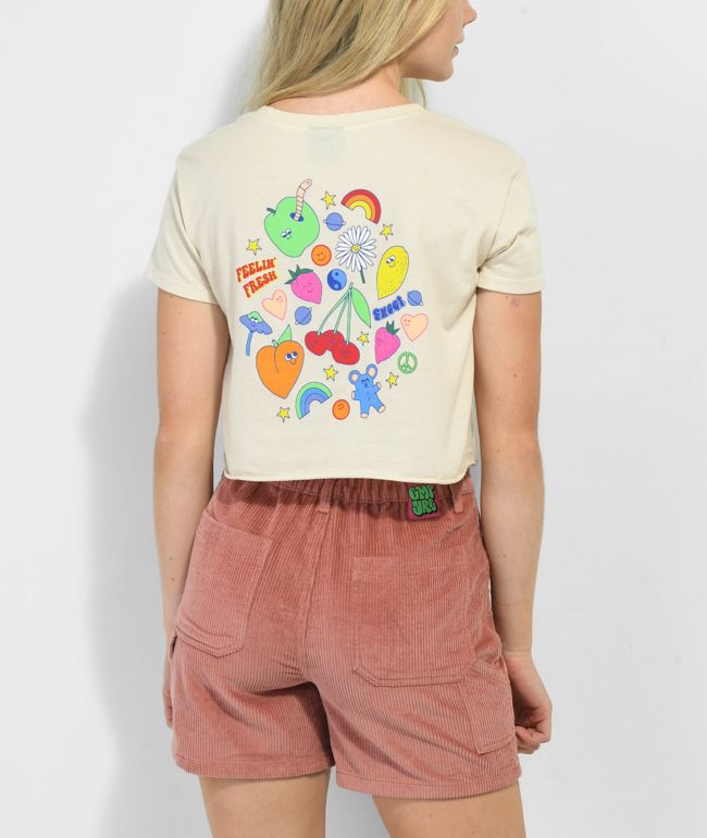 A.LAB Ballina Fruit Buddies Natural Crop T-Shirt