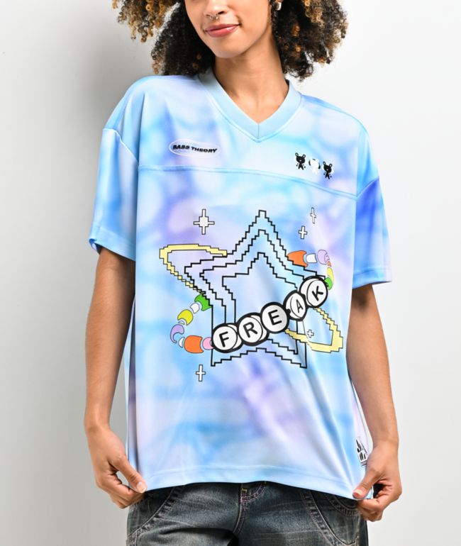 A.LAB Ellery Blue Oversized Football Jersey