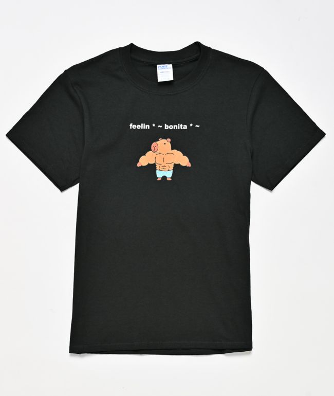 A.LAB Kids Amog Carl Black T-Shirt