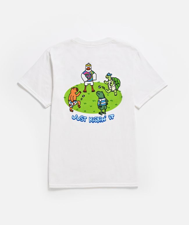 A.LAB Kids Just Kickin It White T-Shirt