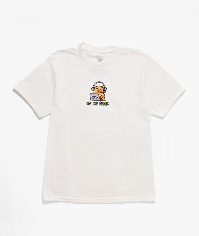 A.LAB Kids On My Puter White T-Shirt