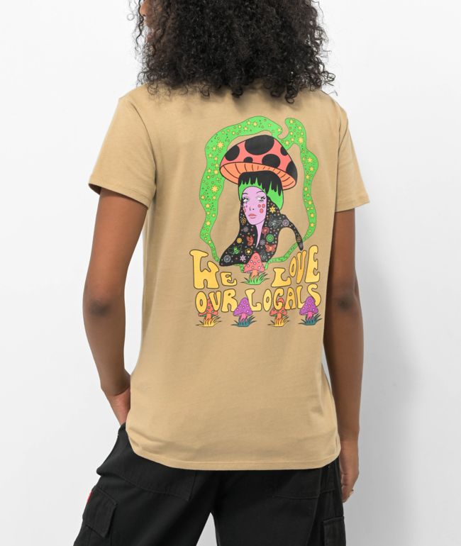 A.LAB Rainen Love Locals Tan T-Shirt
