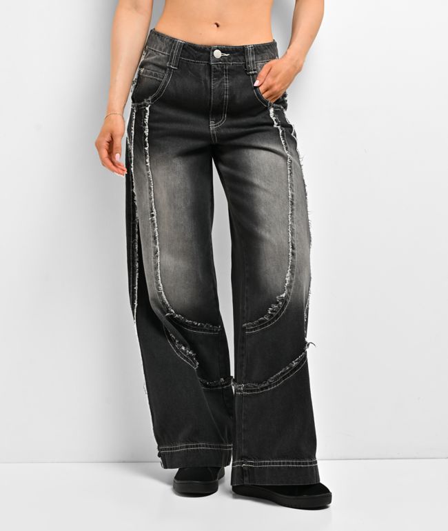A.LAB Analog Raw Black Wash Jeans