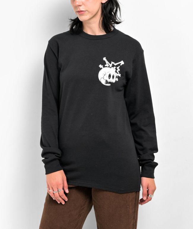Adam Bomb Bones Adam Black Long Sleeve T-Shirt - thumbnail 2