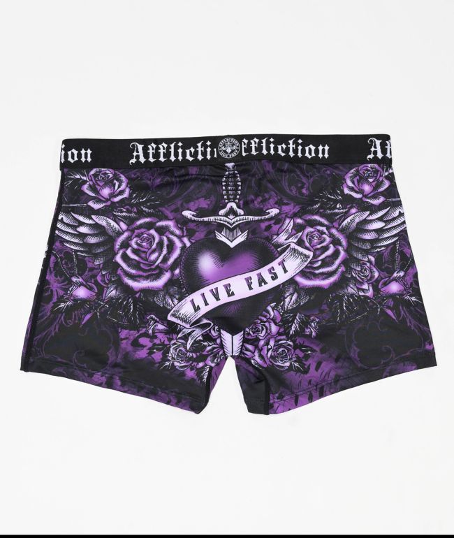 Affliction Carbon Purple Boyshort Underwear - thumbnail 2