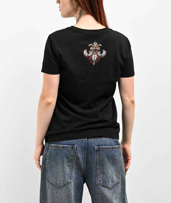 Affliction Cosmic Inferno Black T-Shirt - thumbnail 2