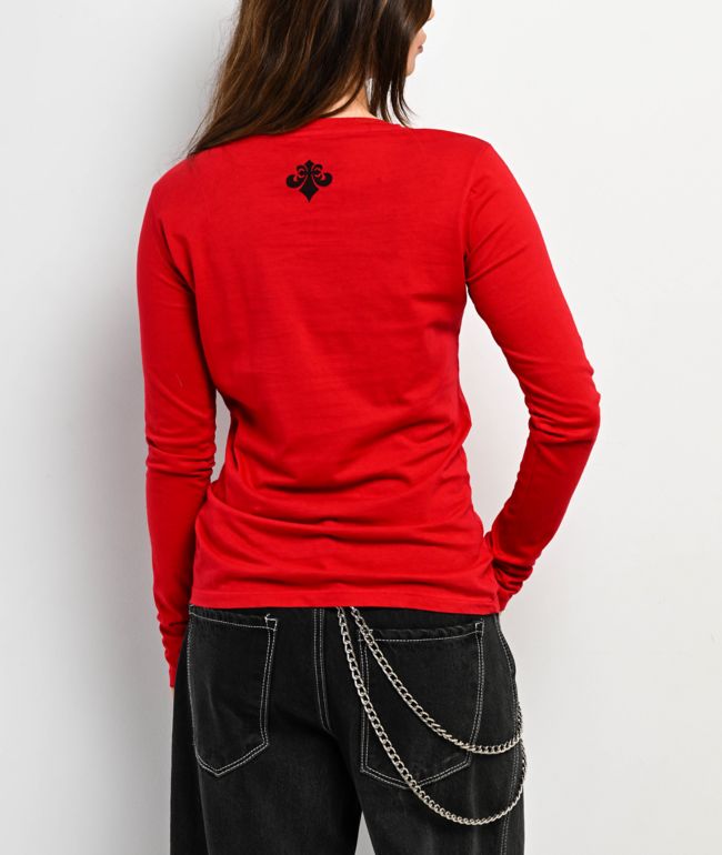Affliction Dark Attack Red Long Sleeve T-Shirt - thumbnail 2