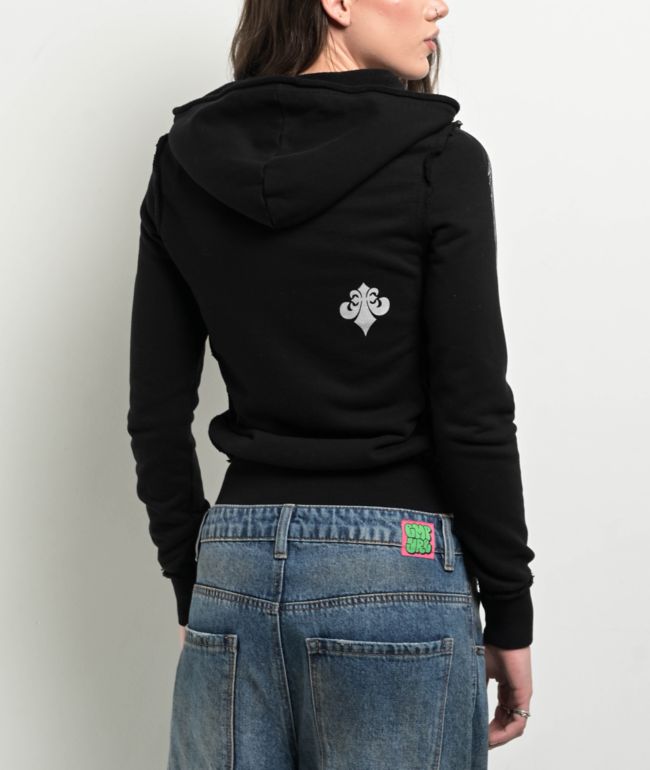 Affliction Death Eyes Black Zip Hoodie - thumbnail 2