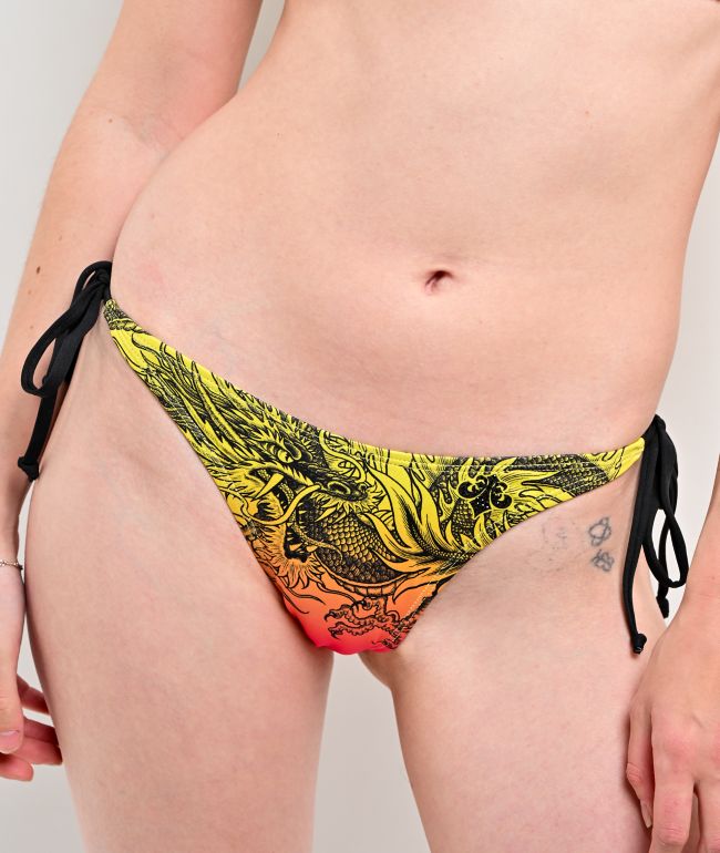 Affliction Flaming Dragon Gradient Bikini Bottom - thumbnail 3