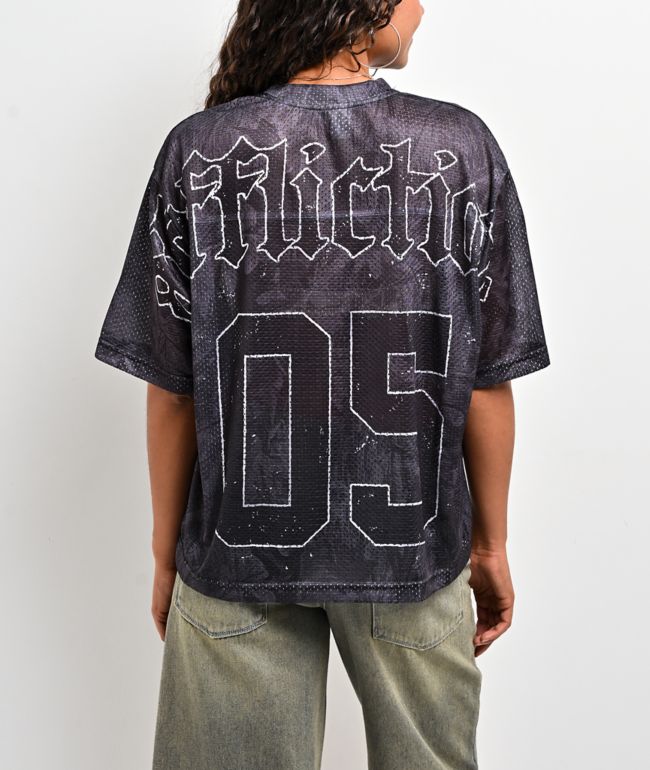Affliction Ghost Fever Black Crop Jersey - thumbnail 2