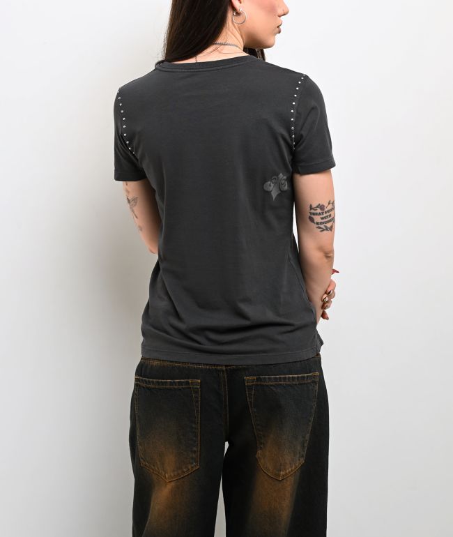 Affliction Indifference Black Wash T-Shirt - thumbnail 2