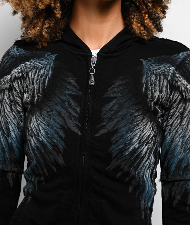 Affliction Isadore Black Zip Hoodie - thumbnail 3