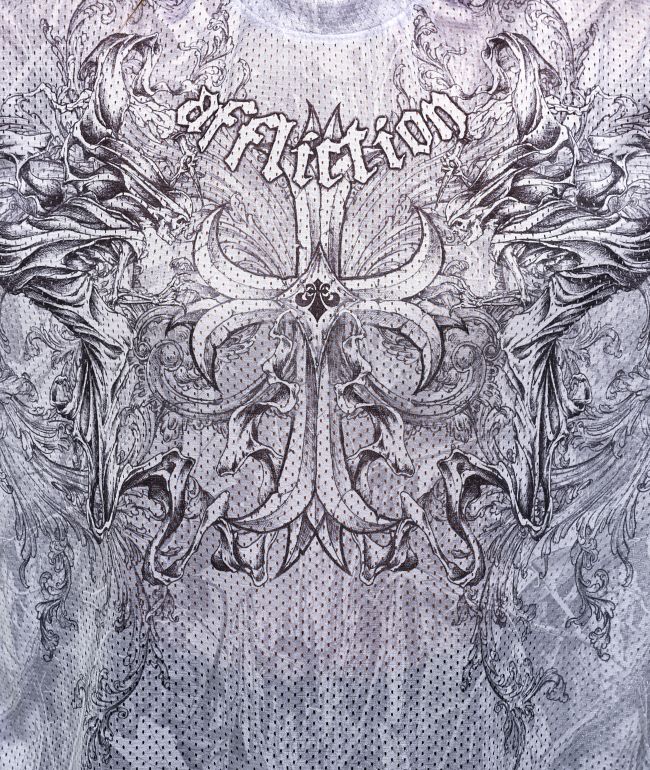 Affliction Jump Grey Oversized Jersey - thumbnail 3