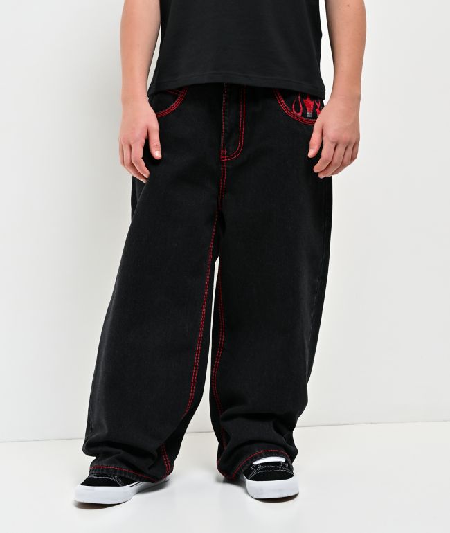 Affliction Kids Flameful Faith Black Jeans - thumbnail 2