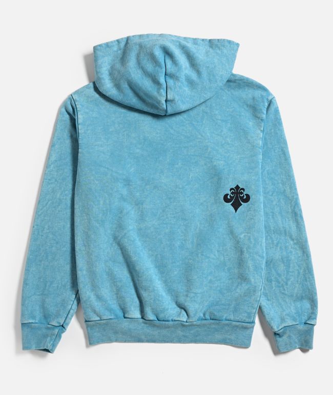 Affliction Kids Ice Blade Blue Wash Hoodie - thumbnail 2