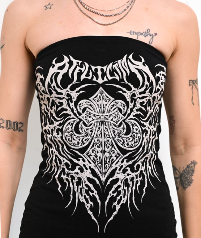 Affliction Liquid Signify Black Tube Dress - thumbnail 3