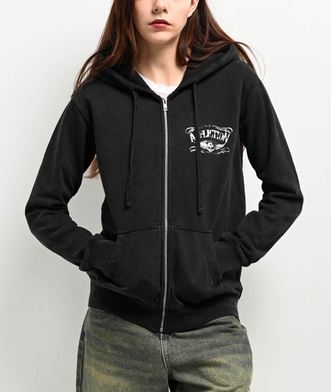 Affliction Lynchburg Black Zip Hoodie - thumbnail 2