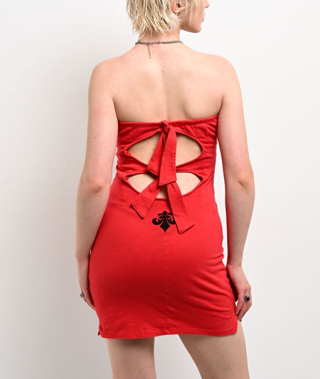 Affliction Mercenary Red Tube Dress - thumbnail 2