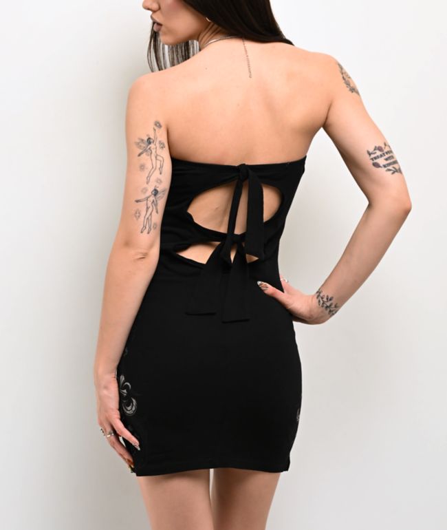 Affliction Shred Fest Black Tube Dress - thumbnail 2
