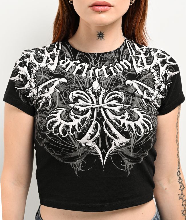 Affliction Skeleton Baby T-Shirt - thumbnail 3