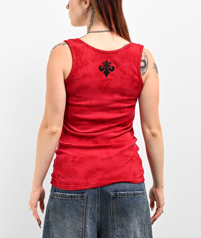 Affliction Sythe Red Tank Top - thumbnail 2