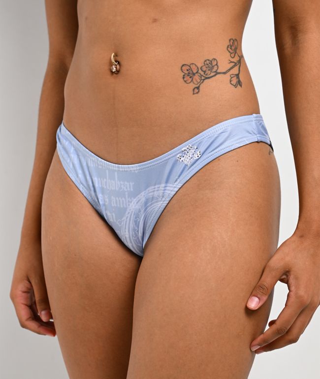 Affliction Victoria Blue Bikini Bottom - thumbnail 3