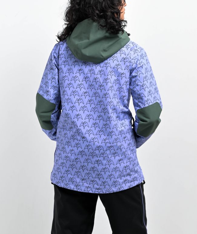 Airblaster Freedom Green 10K Anorak Snowboard Jacket - thumbnail 2