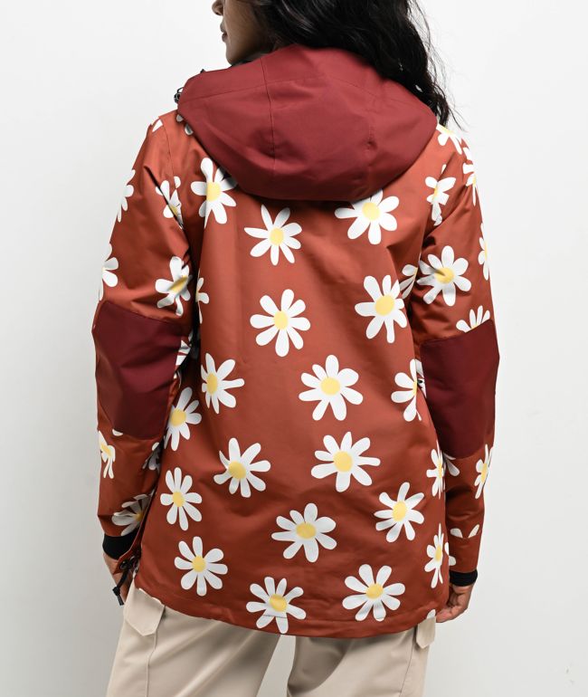 Airblaster Freedom Rust Big Daisy 10K Anorak Snowboard Jacket - thumbnail 2