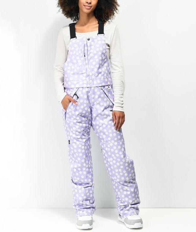 Airblaster Hot Lavender Daisy 15K Snowboard Bib Pants