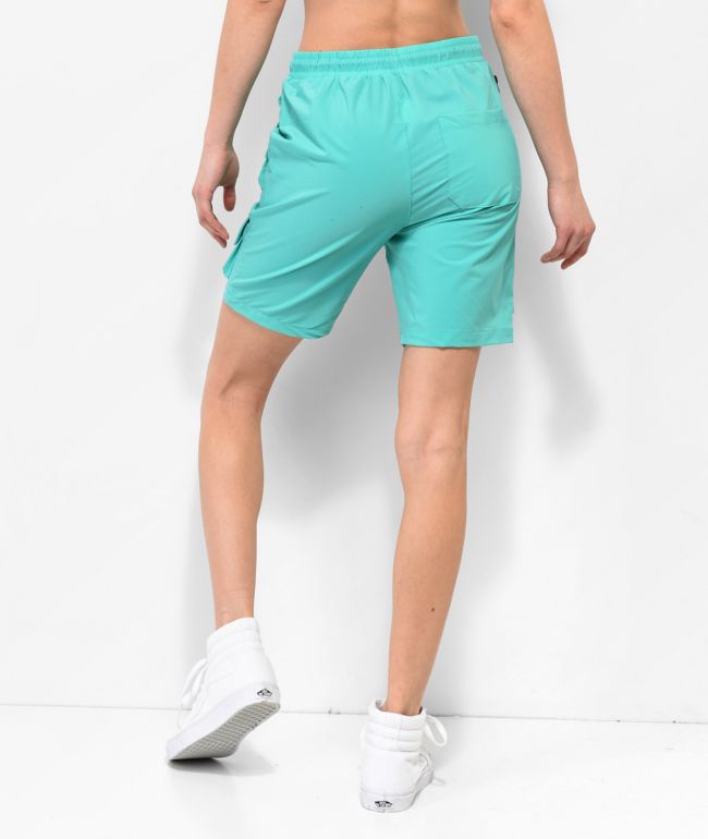American Stitch Green Nylon Cargo Shorts - thumbnail 2