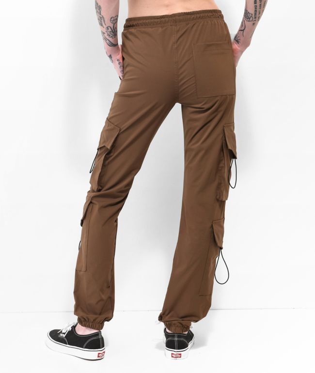 American Stitch Multi Pocket Brown Jogger Pants - thumbnail 2