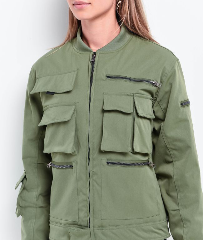 American Stitch Olive Cargo Jacket - thumbnail 3