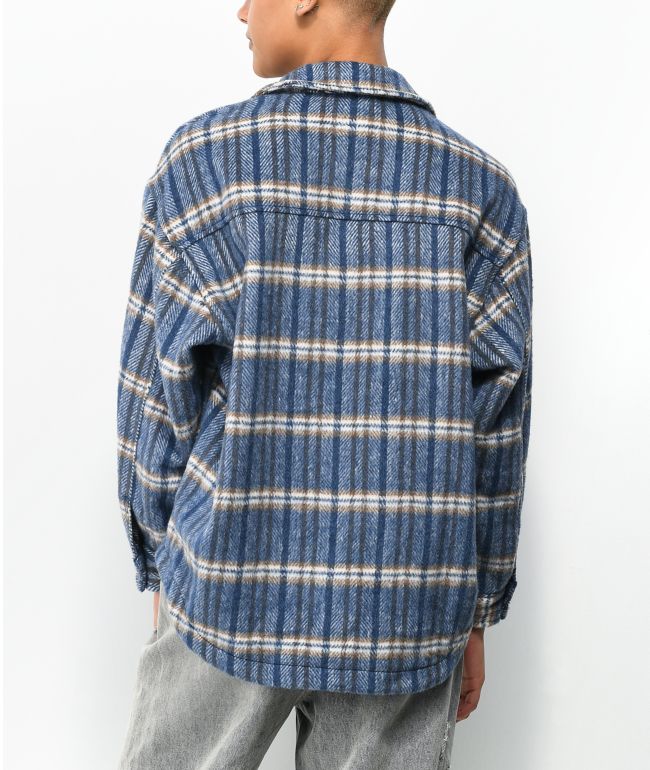 Angel Kiss Combo Blue Flannel Shirt - thumbnail 2
