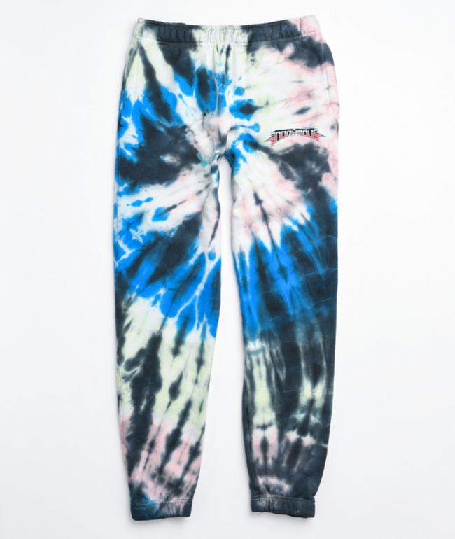Anonymous Purple & Blue Tie Dye Jogger Sweatpants