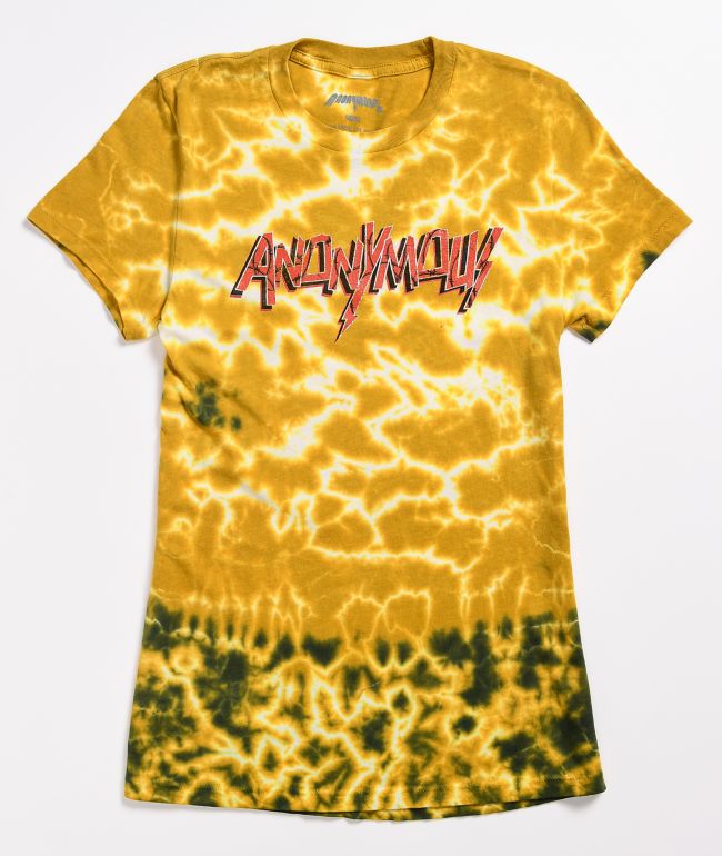 Anonymous Yellow Tie Dye T-Shirt