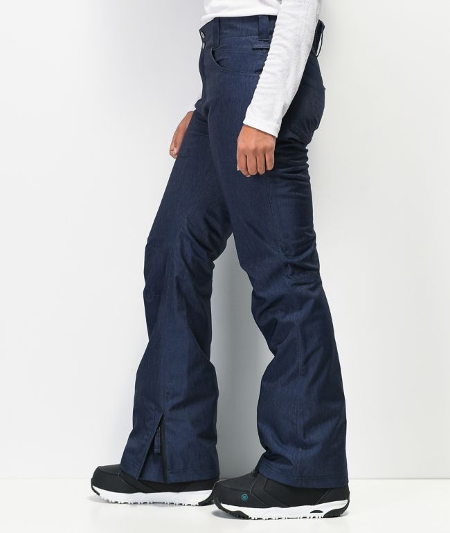 Aperture Crystaline Navy Denim 10K Snowboard Pants - thumbnail 3