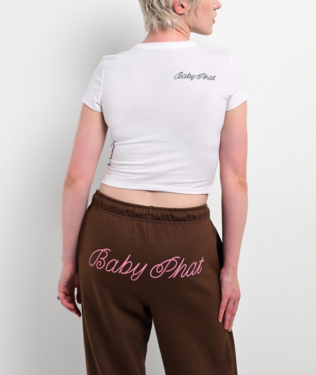 Baby Phat Big Cat White Crop T-Shirt - thumbnail 2